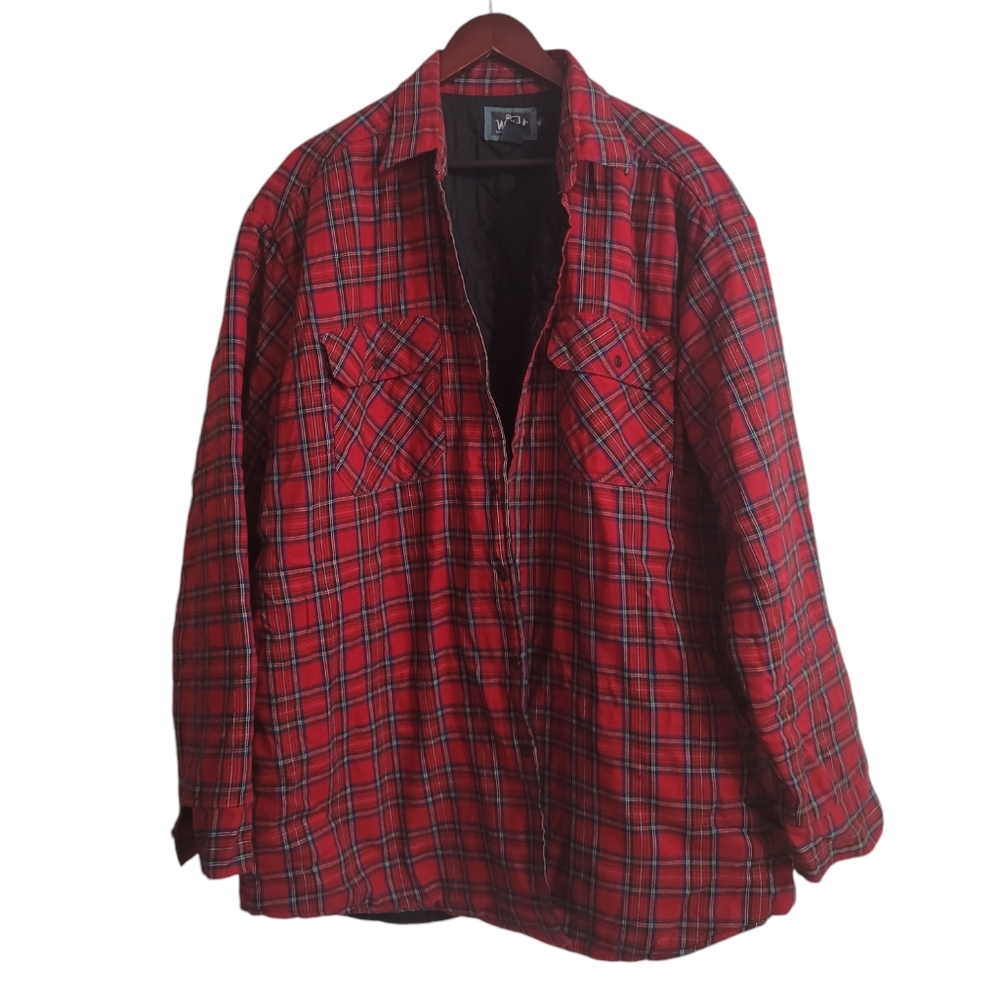 Vintage Woolwich Men's Plaid Lumberjack Flannel Jacket Size XL